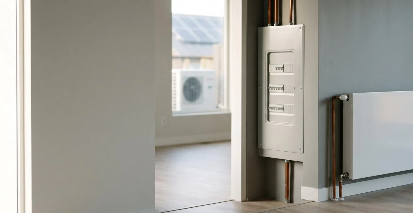 Installation électrique domestique moderne avec équipements connectés illustrant l'optimisation de la consommation énergétique